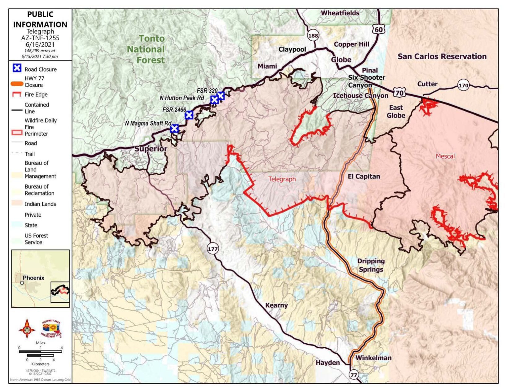 Pinal/Gila Wildfire